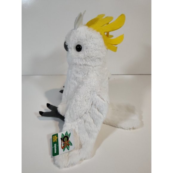 Wild Republic Cuddlekins Cockatoo Plush Stuffed Animal White Yellow 2014 12" NWT - Picture 2 of 9